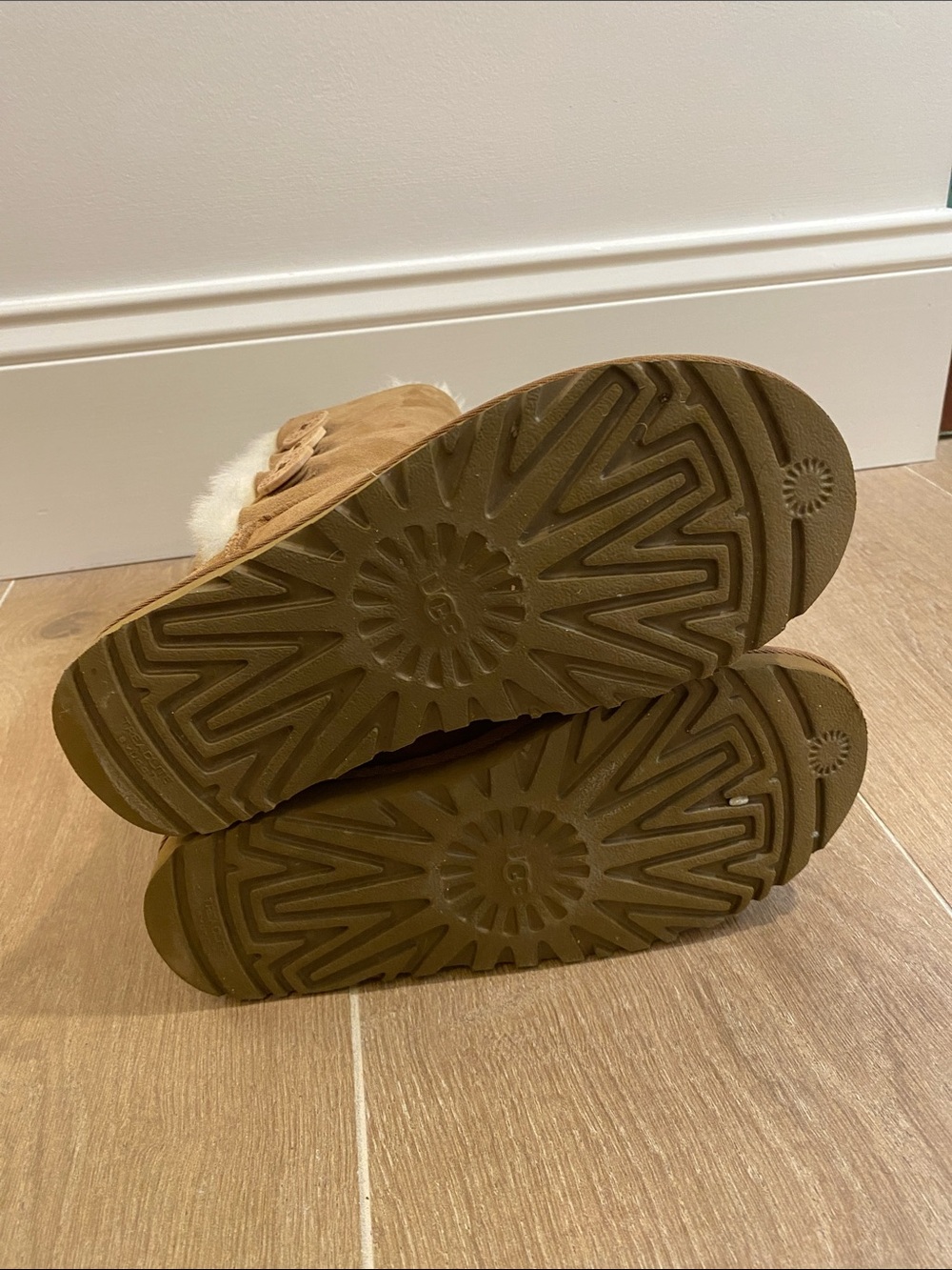 UGG Chestnut Button Shearling Mid-Calf Boots - Picture 9 of 9
